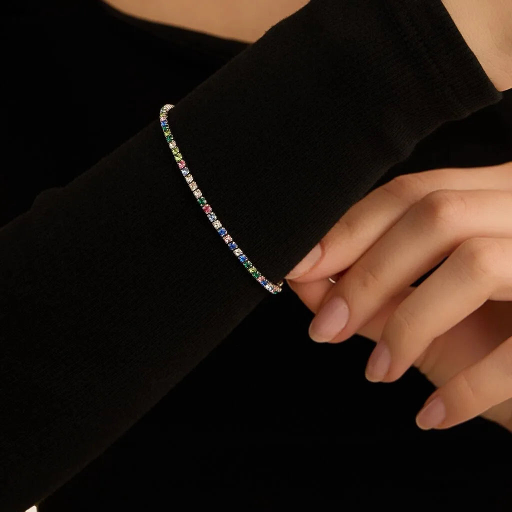Bracciale Tennis donna Stroili multicolore acciaio Cristallo 1685828