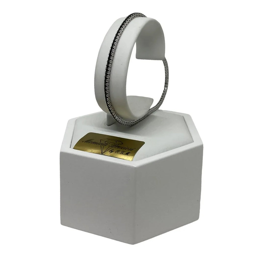 Tennisarmband aus 750er 18 Karat Gold mit schwarzen Zirkonia