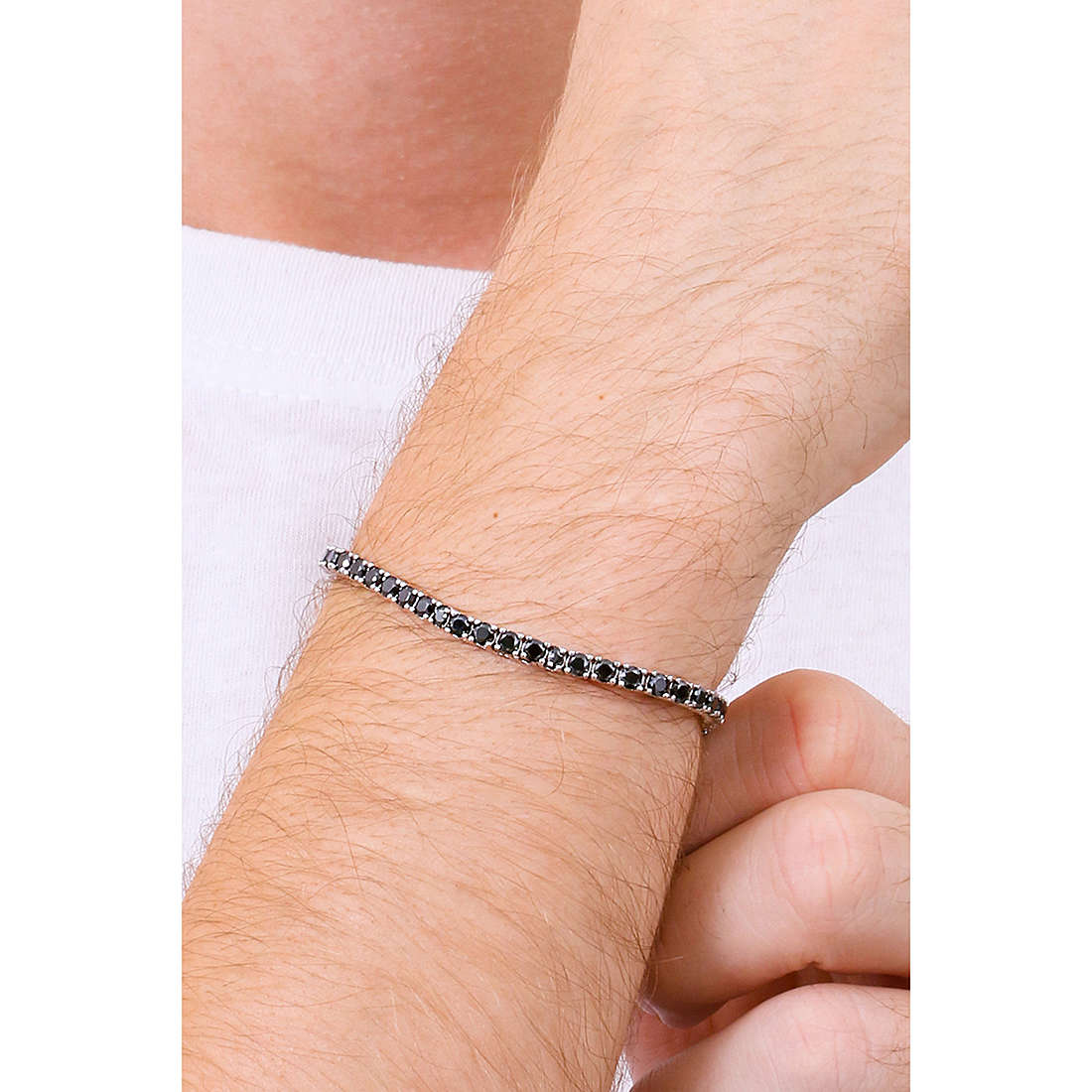 Comete Tennis Herrenarmband 925er Silber ubr 993 m18