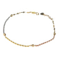 Bracciale Tricolore in Oro 18Kt da 1 Grammo