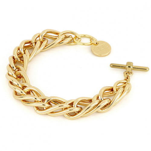 Bracciale Unoaerre Donna in bronzo dorato catena spiga 1865