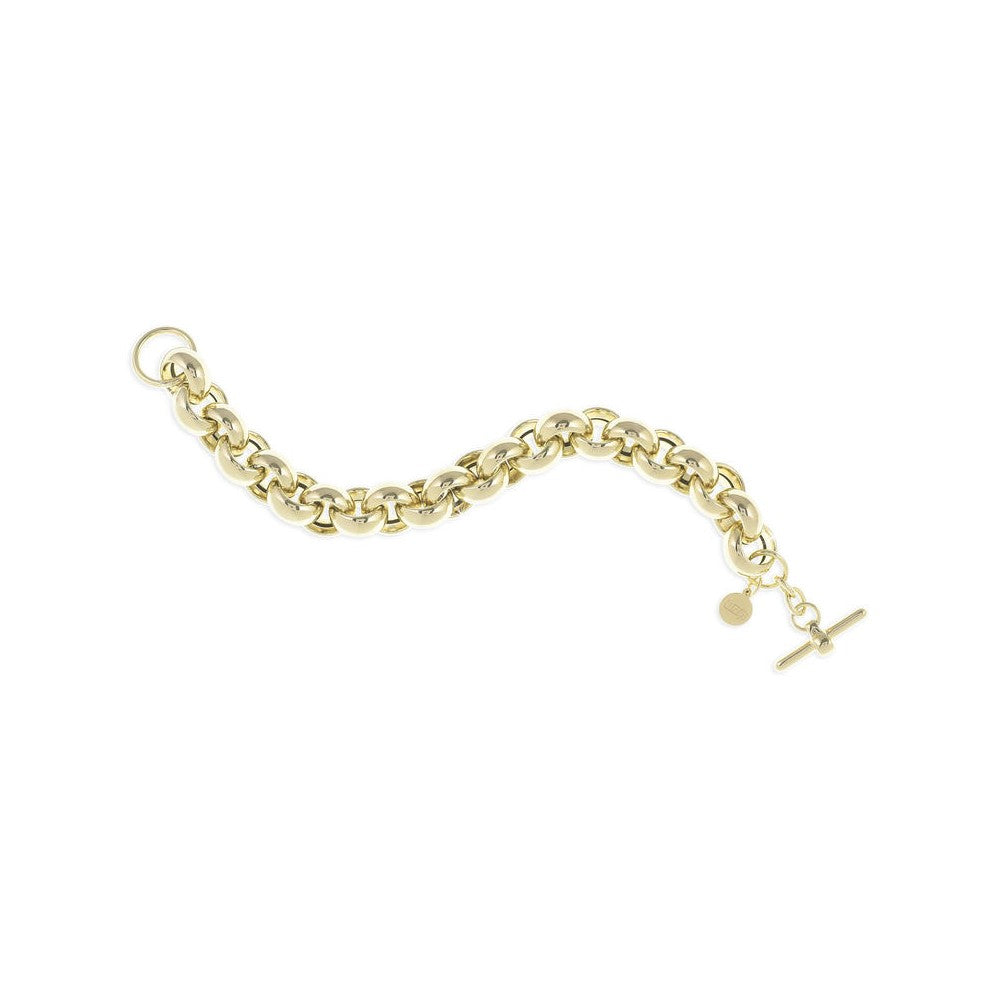 Bracciale Unoaerre donna in maglia rolò Grande bronzo Dorato 1047