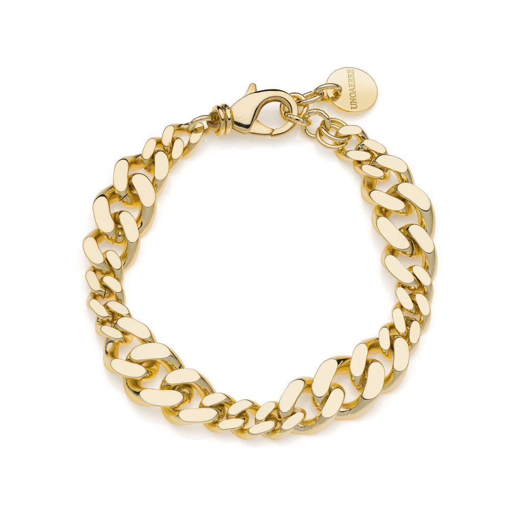 Bracciale Unoaerre donna catena grumetta diamantata scalare 2357