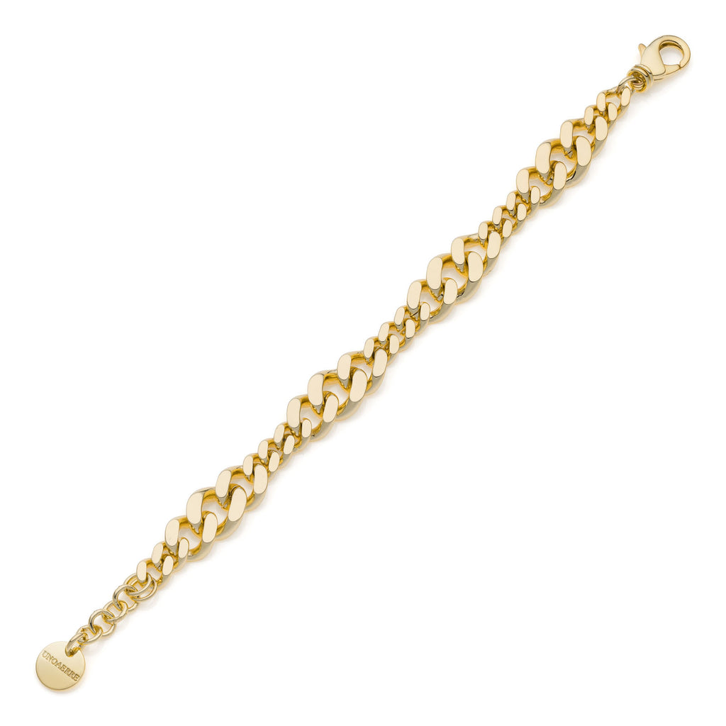 Bracciale Unoaerre donna catena grumetta diamantata scalare 2357