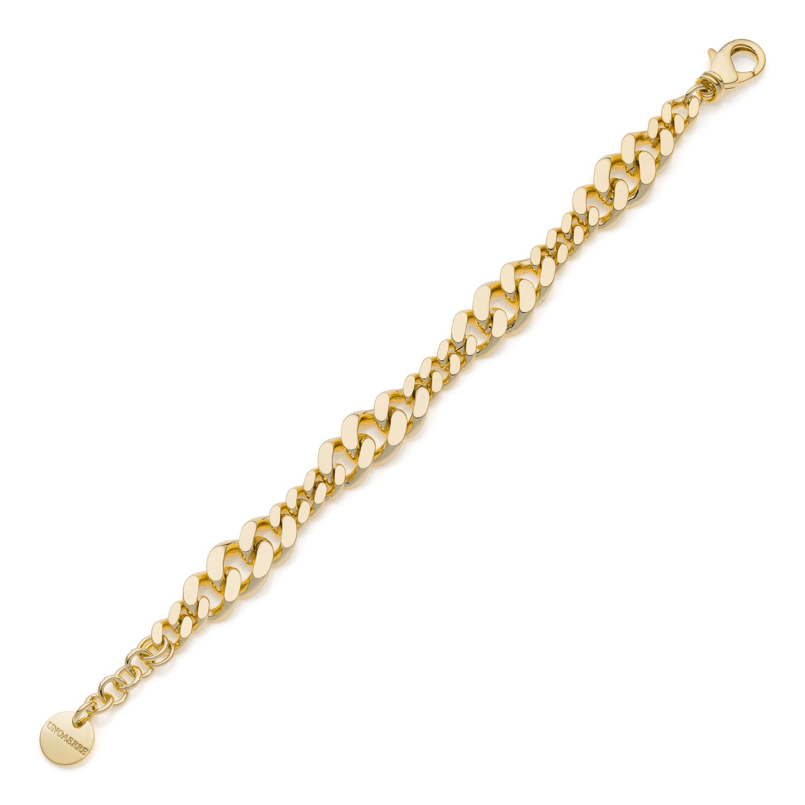 Bracciale Unoaerre donna catena grumetta diamantata scalare 2357