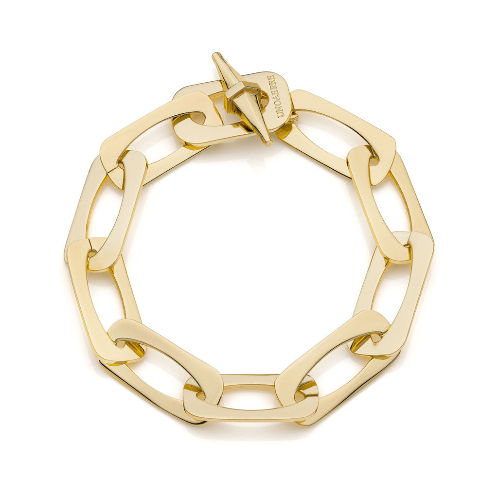 Unoaerre Damenarmband goldfarben Kettenglieder quadratisch 2348