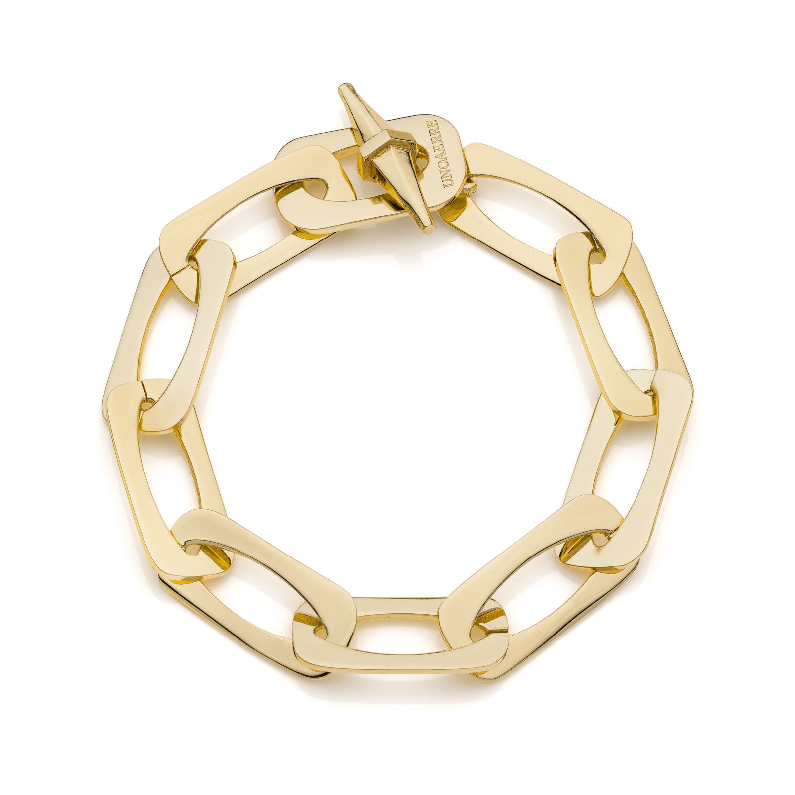Unoaerre Damenarmband goldfarben Kettenglieder quadratisch 2348
