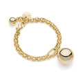 Bracciale Unoaerre donna dorato con ciondolo a sfera 2332