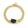 Damen-Armband Unoaerre, vergoldet, mit Pantherkopf 2330