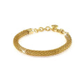 Bracciale Unoaerre donna fashion dorato con maglia a rete 1373