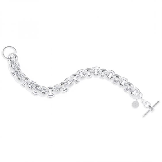 Bracciale Unoaerre donna in bronzo argentato 1046