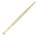 Bracciale Unoaerre donna in bronzo giallo maglia quadrata 2616