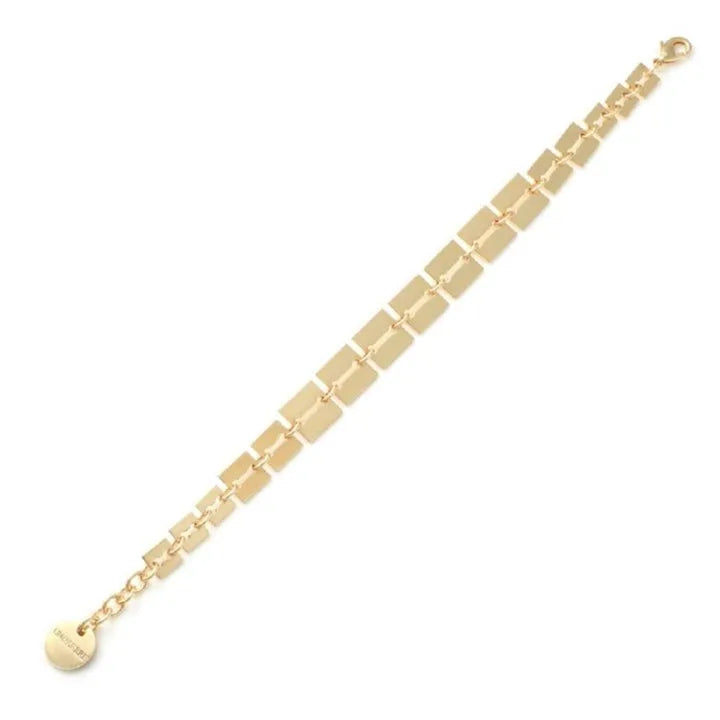 Bracciale Unoaerre donna in bronzo giallo maglia quadrata 2616