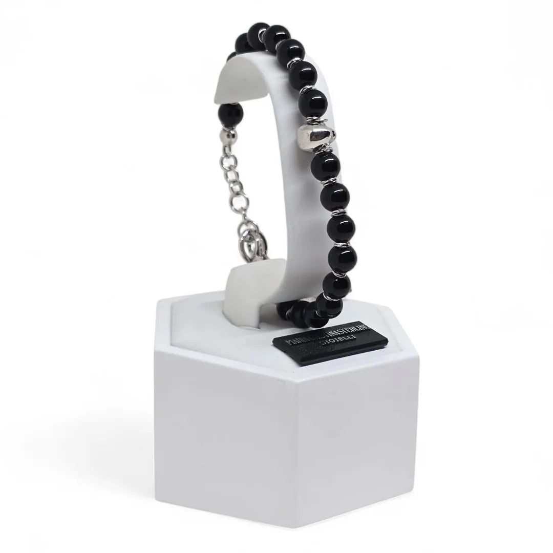 Bracciale Uomo Regolabile con teschio Maria Cristina Sterling BRMCS19NR