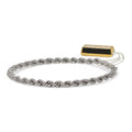 Bracciale Uomo in Oro Bianco 9kt 375 Maglia a Funetta