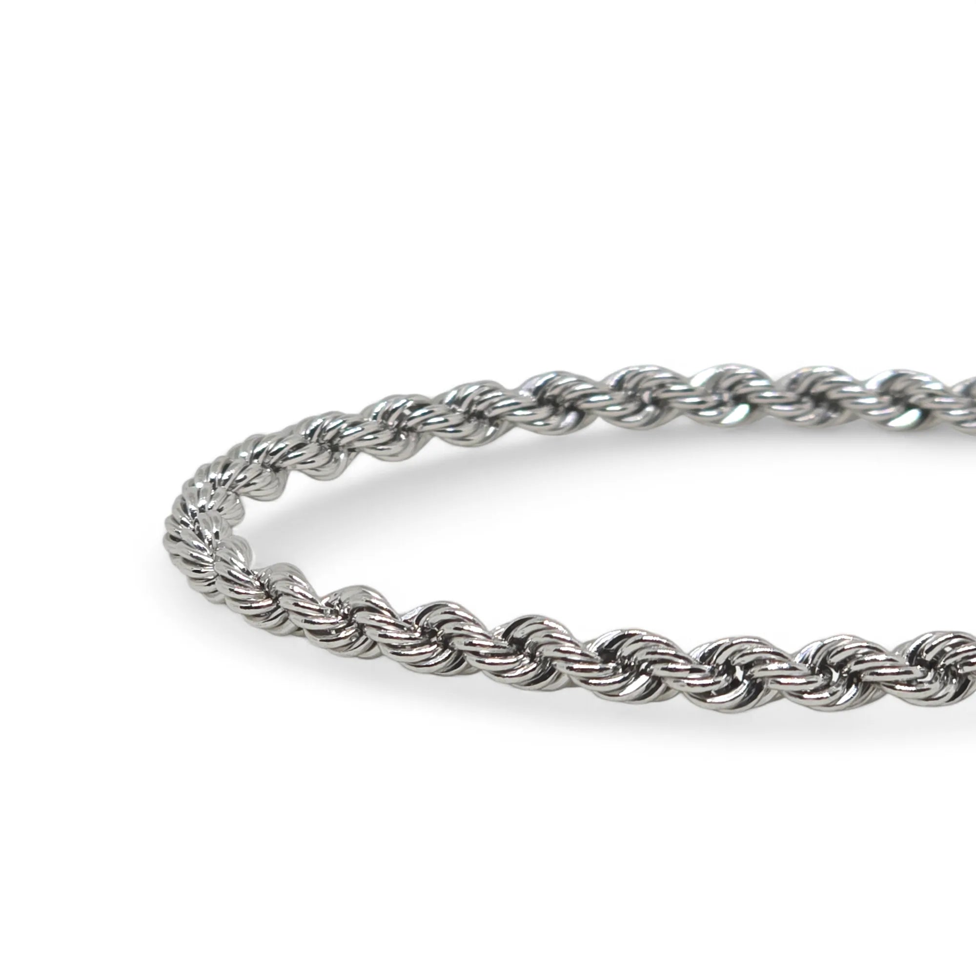 Bracciale Uomo in Oro Bianco 9kt 375 Maglia a Funetta