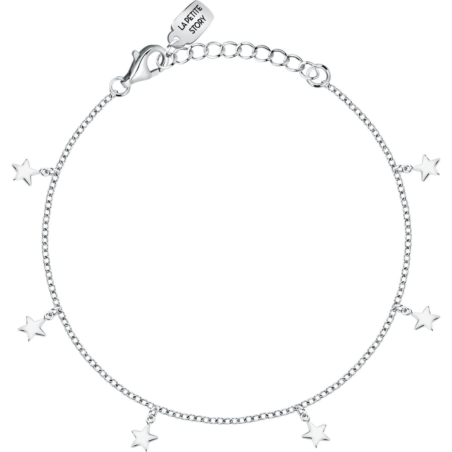 Bracciale argento donna Le petite story con ciondolo stelle lps05awv18