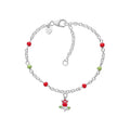 Bracciale bambina Disney con pendente rosa in argento 925 bs00102sl-47.cs