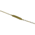 Klassisches Kinderarmband aus 18 Karat Gelbgold mit Namensschild