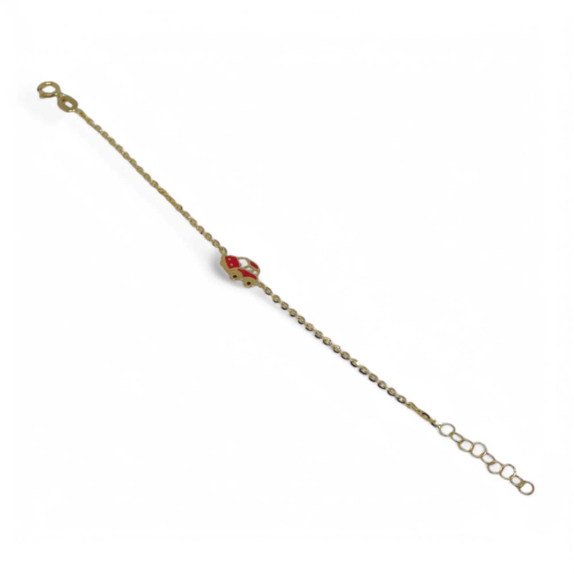 Bracciale bambino in oro giallo 18 carati con macchina