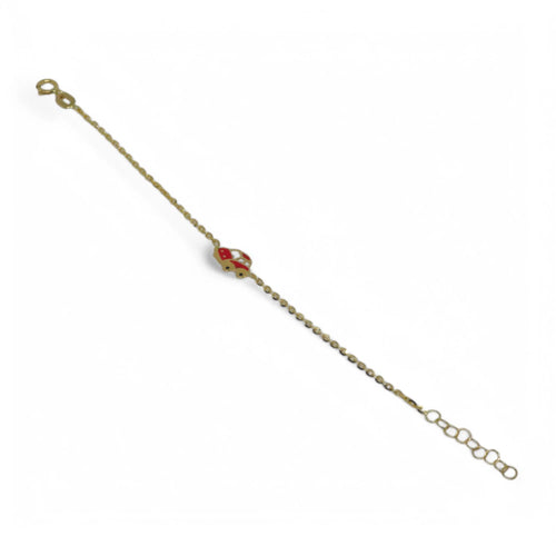 Bracciale bambino in oro giallo 18 carati con macchina