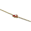 Bracciale bambino in oro giallo 18 carati con macchina