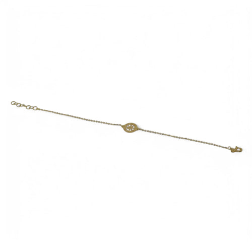Bracciale bambino in oro giallo 18 carati con rosa dei venti