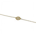 Bracciale bambino in oro giallo 18 carati con rosa dei venti
