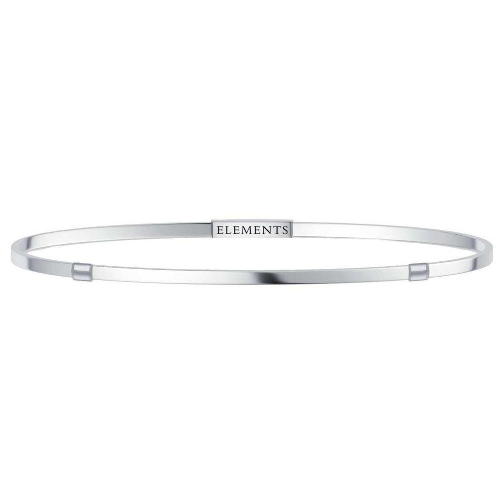 Bracciale bangle unisex marchio Donnaoro DFBF4108 argento 925 collezione Elements