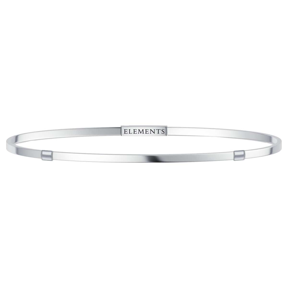 Bracciale bangle unisex marchio Donnaoro DFBF4108 argento 925 collezione Elements