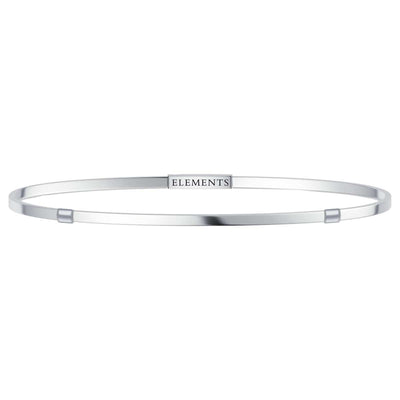 Bracciale bangle unisex marchio Donnaoro DFBF4108 argento 925 collezione Elements