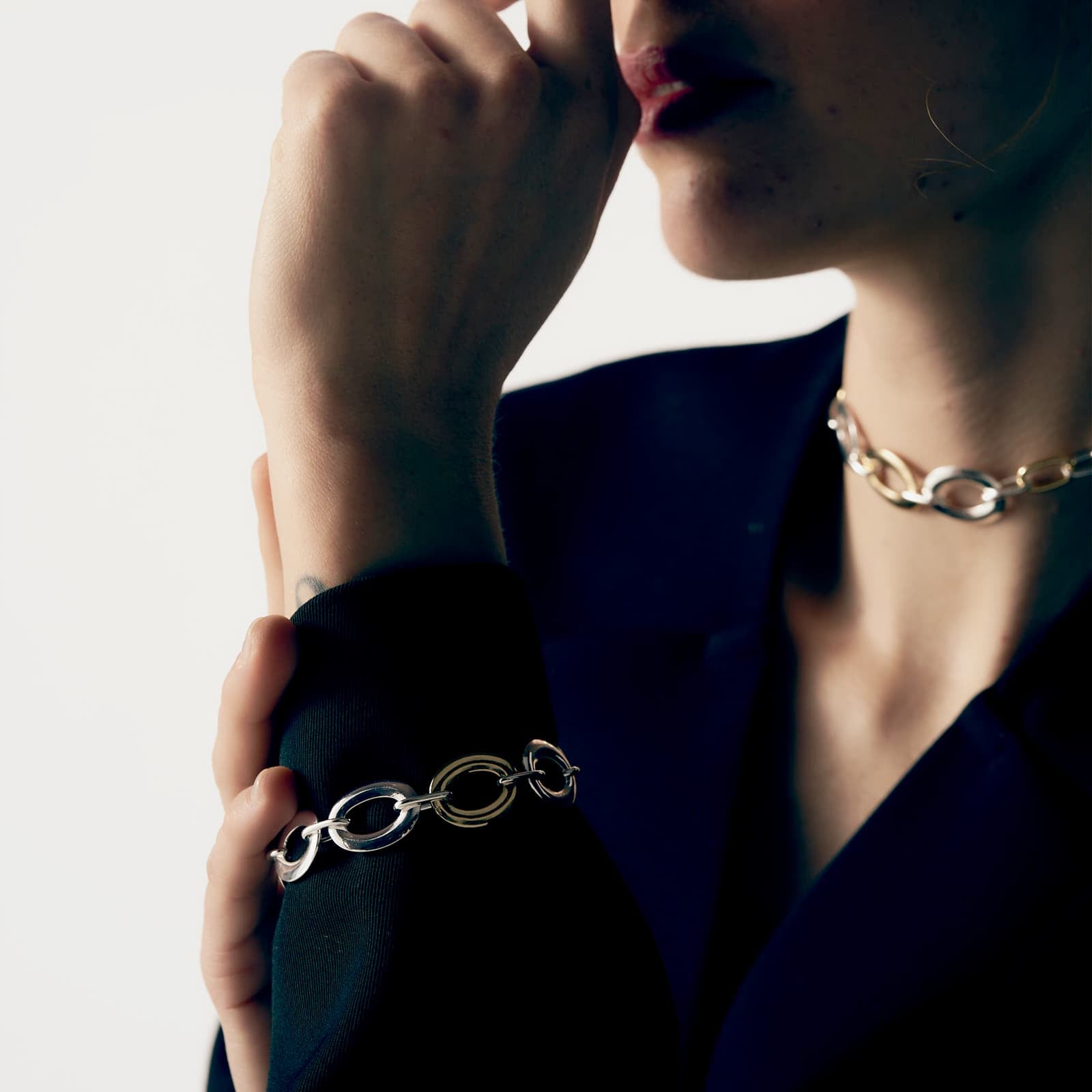 Bracciale bicolore Infinity Unoaerre donna 2254