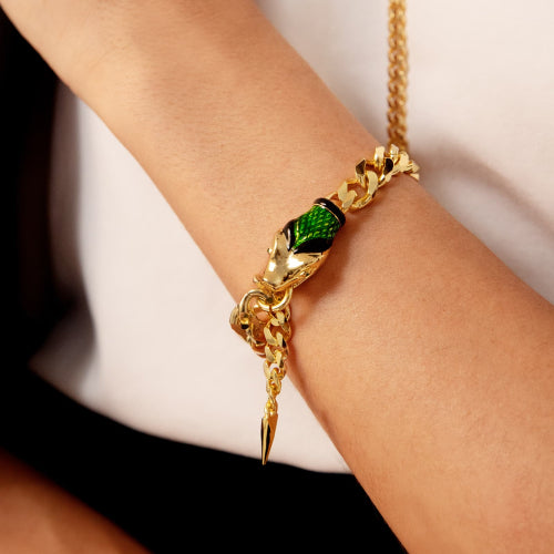 Gourmette-Kettenarmband mit Schlange Unoaerre Damen 2122