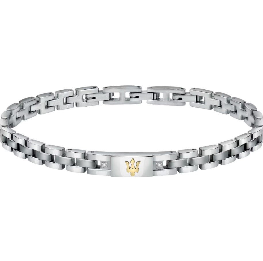 Bracciale catena uomo argento 925 gioiello Maserati jm221aty04
