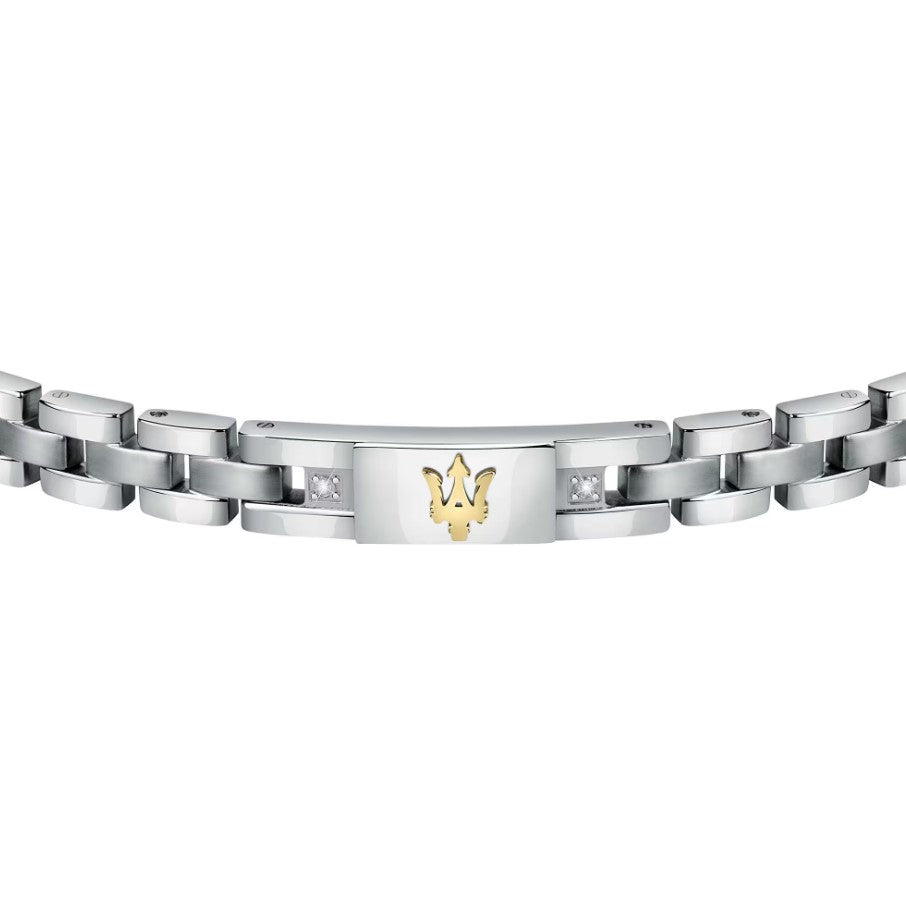 Bracciale catena uomo argento 925 gioiello Maserati jm221aty04