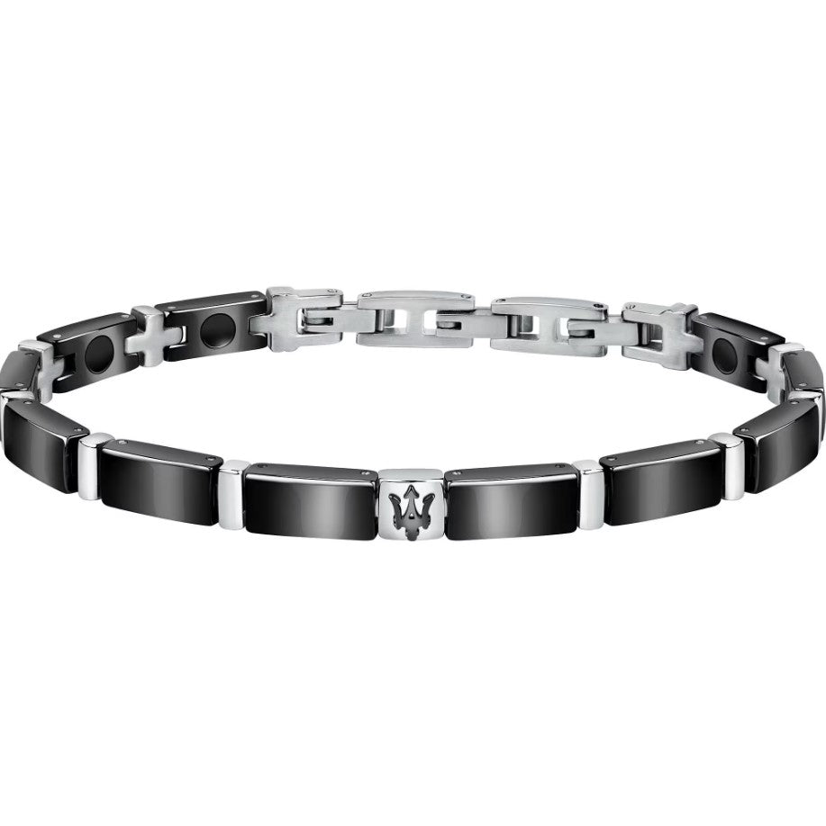 Bracciale catena uomo argento 925 gioiello Maserati jm221atz04