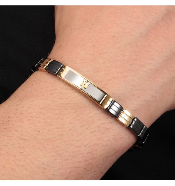 Herrenarmband Kette Silber 925 Schmuck Maserati jm221atz06