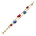 Bracciale con pietre rosse e blu Unoaerre donna 2261