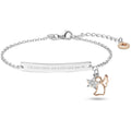 Bracciale con targa donna argento 925 gioiello Comete Stella bra 218