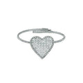 Kiara Damenarmband mit Herzdesign aus Messing und Zirkonia KBRD1687B