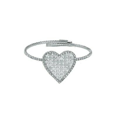 Kiara Damenarmband mit Herzdesign aus Messing und Zirkonia KBRD1687B