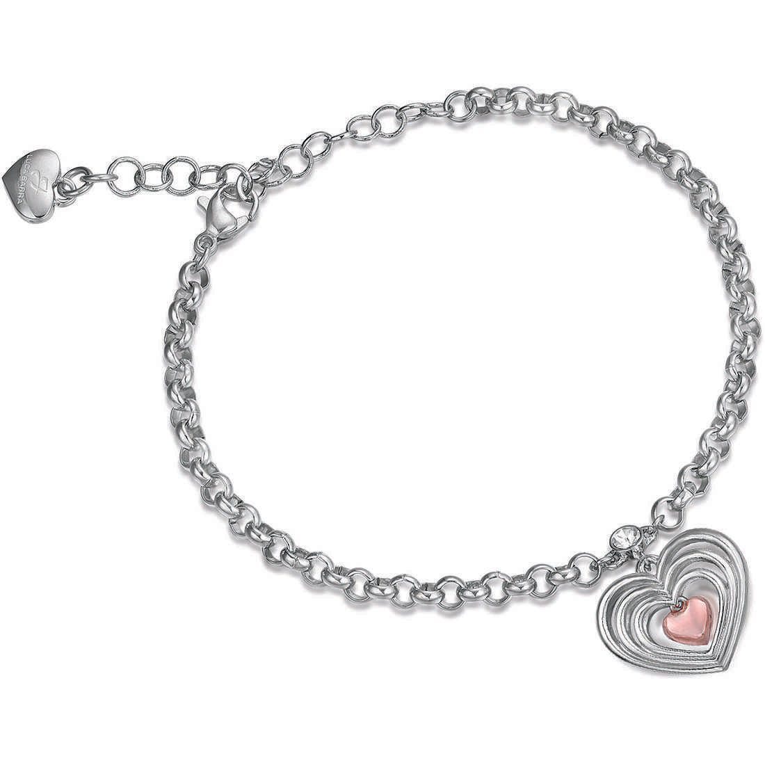 Bracciale cuore donna gioielli Luca Barra bk1506