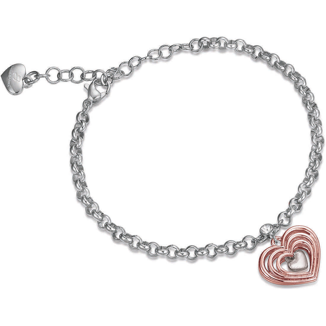 Bracciale cuore donna gioielli Luca Barra bk1512