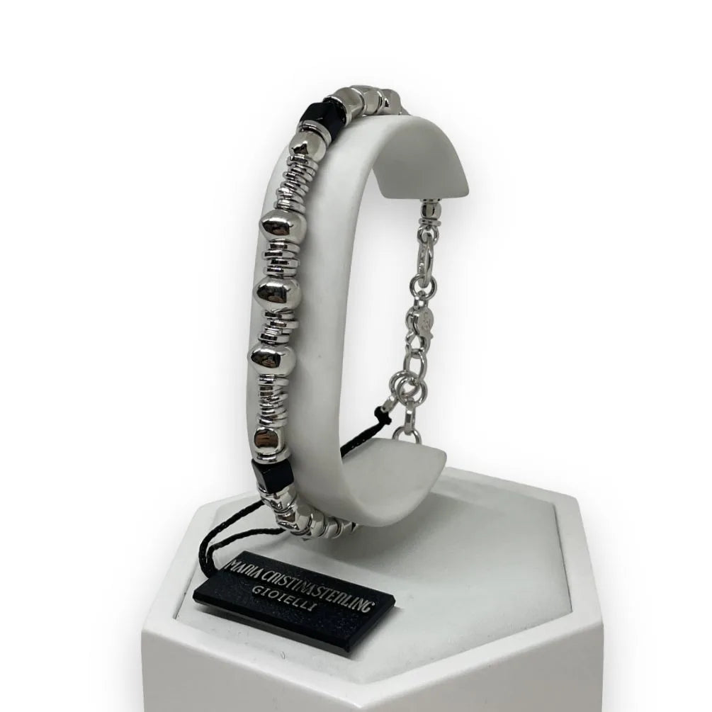 Bracciale da uomo Elegante con teschi Maria Cristina Sterling B7041