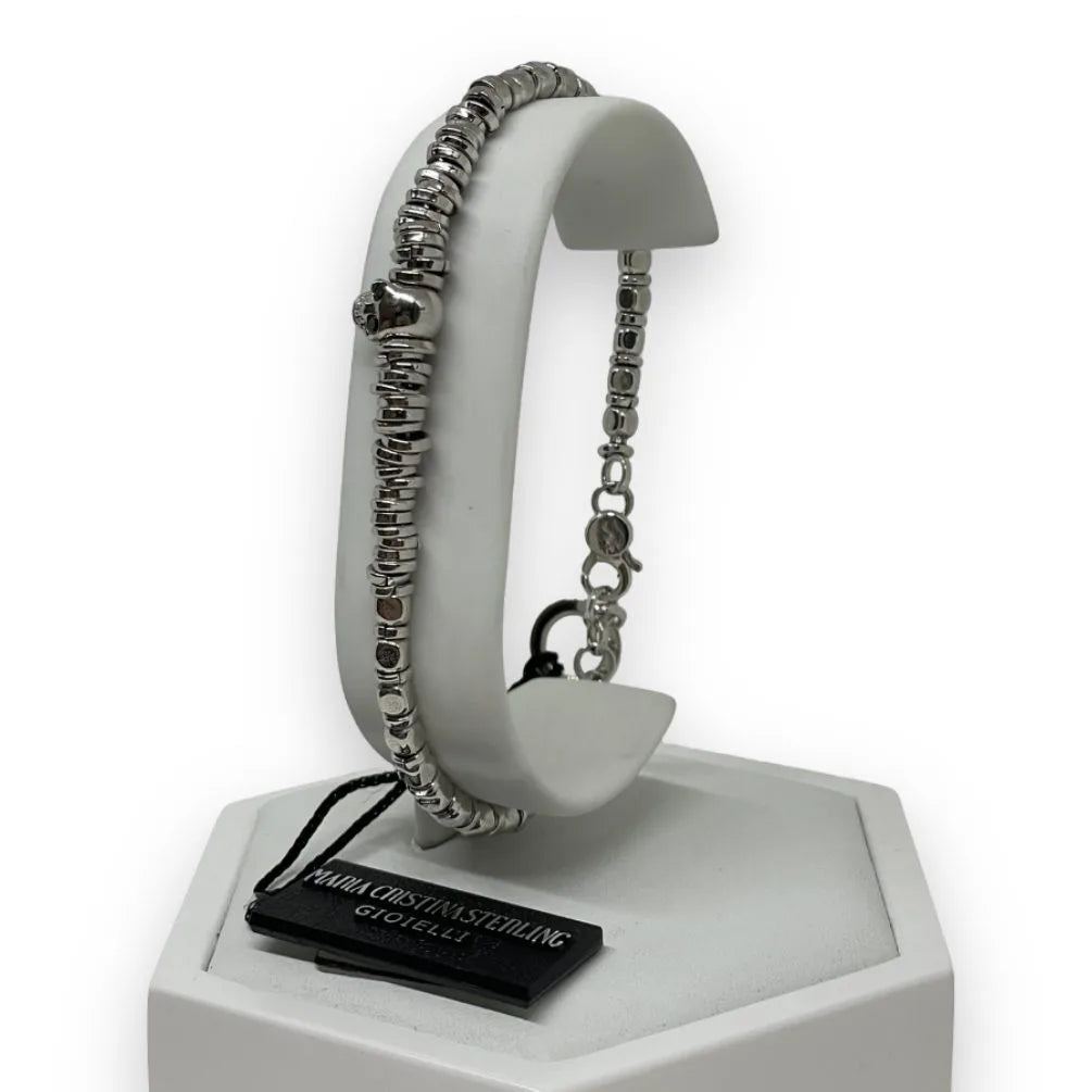 Bracciale da uomo Elegante con teschio Maria Cristina Sterling B7039