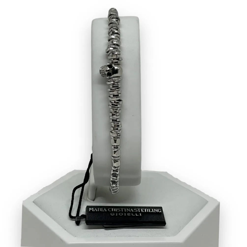 Bracciale da uomo Elegante con teschio Maria Cristina Sterling B7039