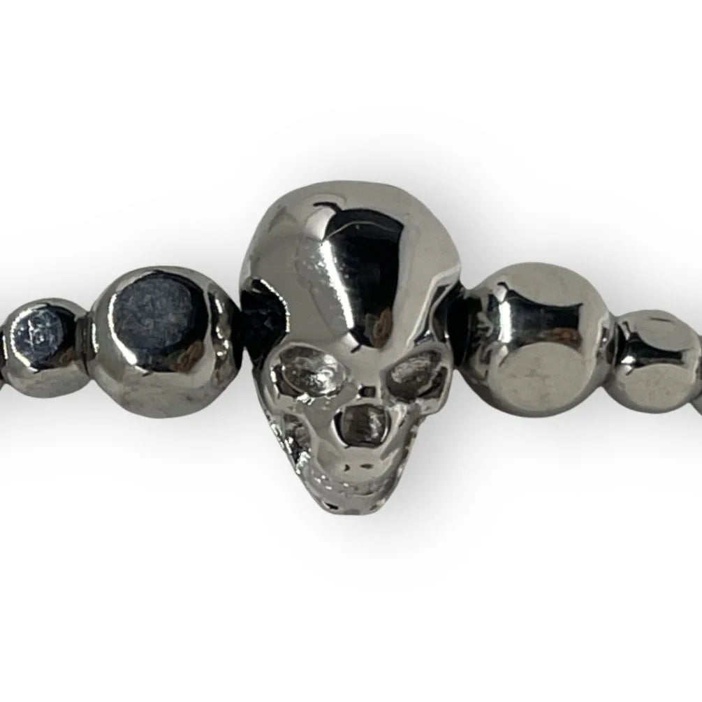 Bracciale da uomo Regolabile con teschio Maria Cristina Sterling B7080