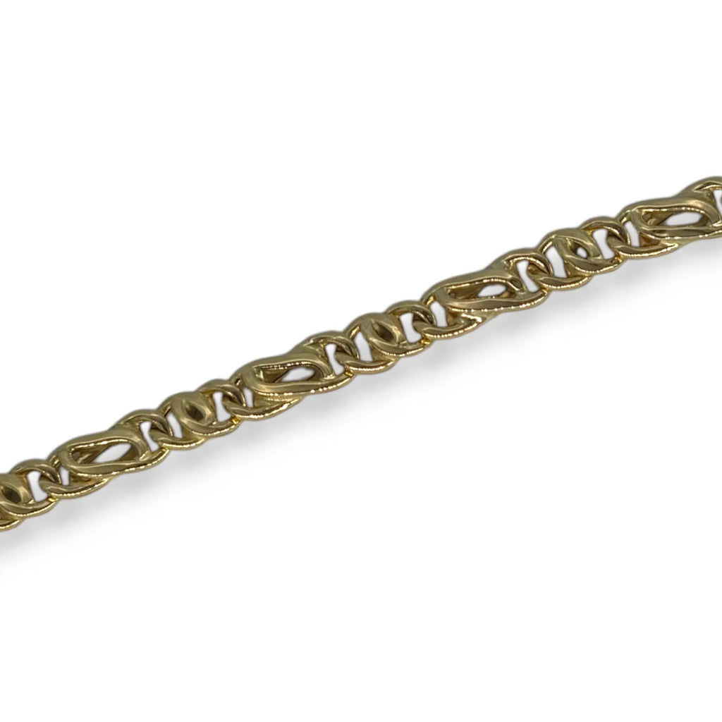Bracciale da uomo stile moderno in oro giallo 750