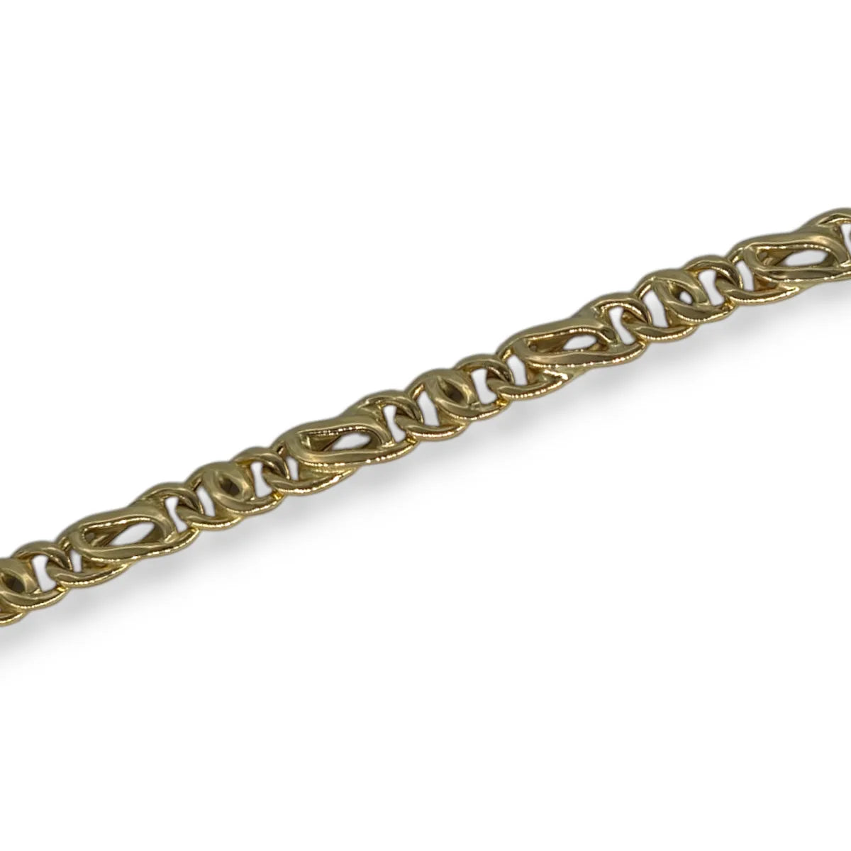 Bracciale da uomo stile moderno in oro giallo 750