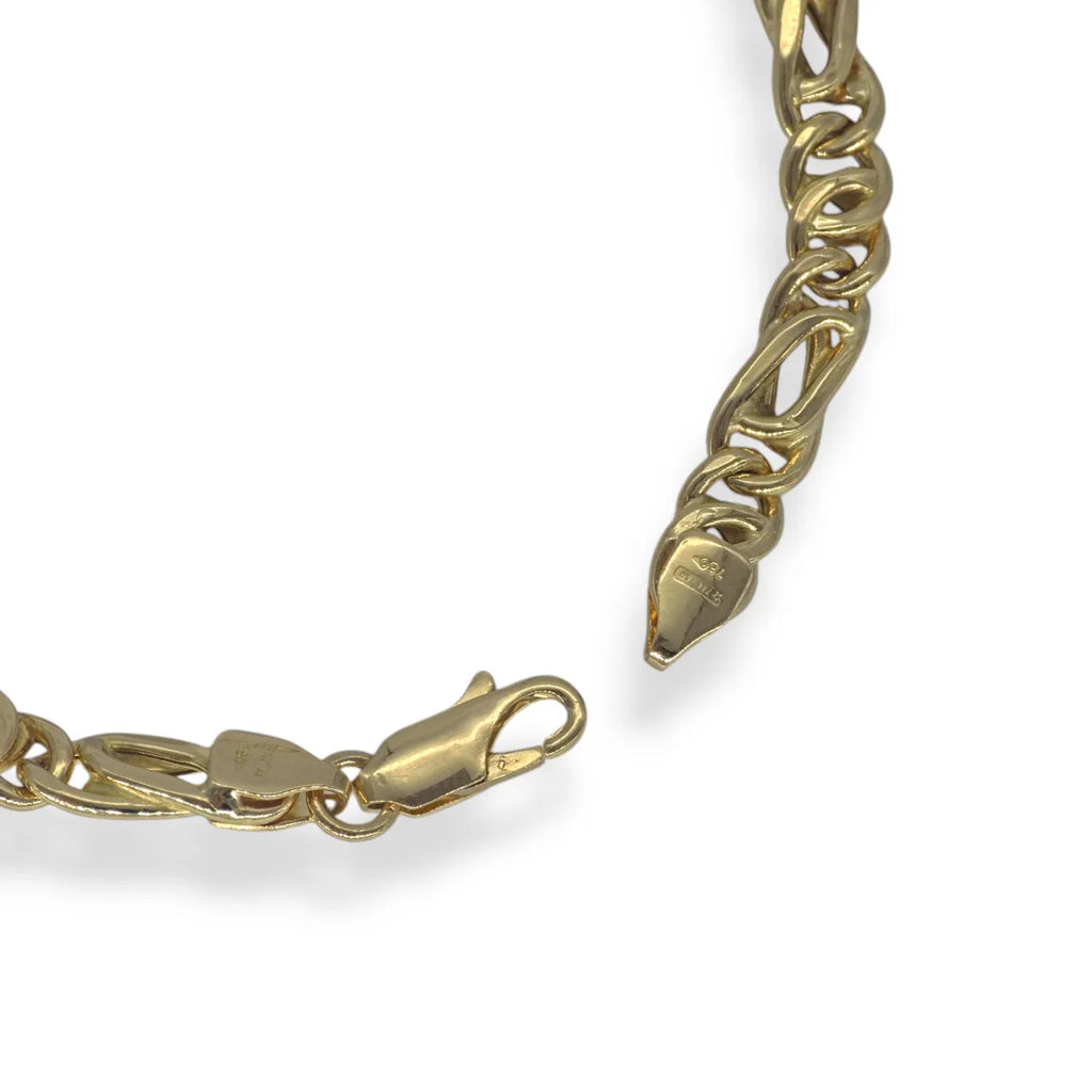Bracciale da uomo stile moderno in oro giallo 750